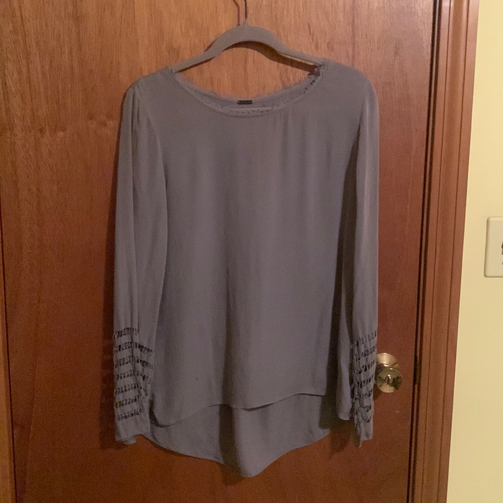 Grey Elie Tahari silk top